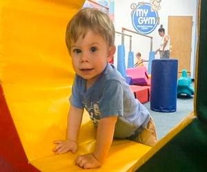 Ninja training for toddlers? Of course! Photo courtesy of My Gym Chicago 