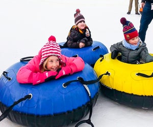 Enjoy a kid-friendly tube fest at Sunburst Ski Hill. Photo courtesy of Sunburst Ski Hill