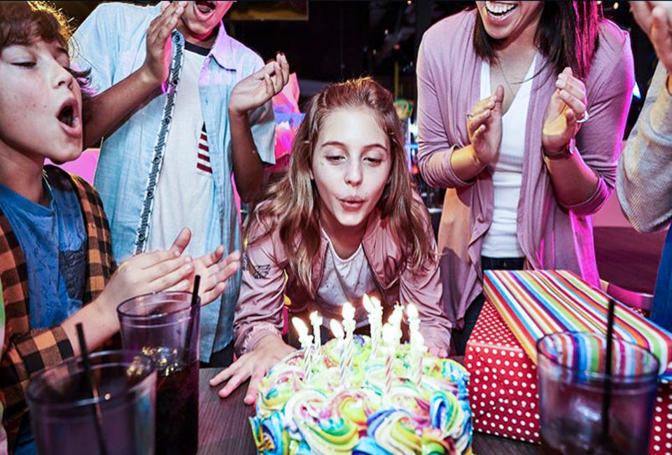 Birthday party places near Houston include arcades, escape rooms, climbing gyms, and more. Photo courtesy of The Main Event