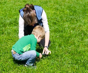 Explore the great outdoors together. Photo courtesy of Tinkergarten