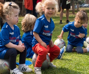 Sports, dance, and movement classes help toddlers and preschoolers develop skills and friendships. Photo courtesy of Super Soccer Stars Boston