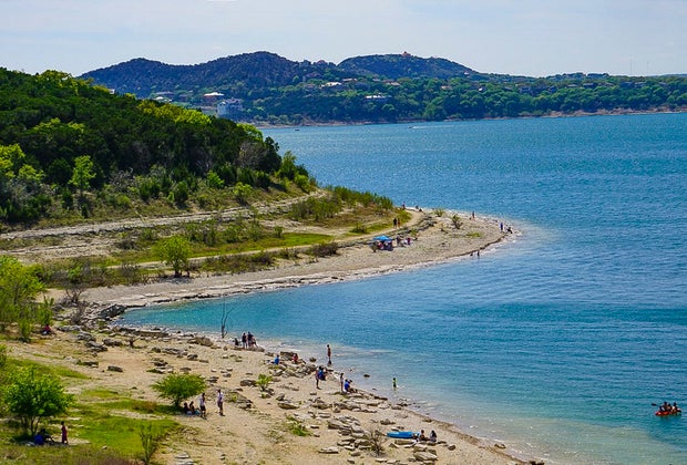 Canyon Lake near New Braunfels.