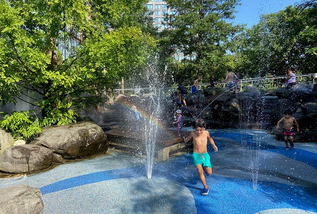 The Water Lab is one of Brooklyn Bridge Park's fabulous playgrounds