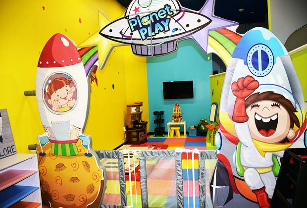 Entrance to the toddler area at Planet Play