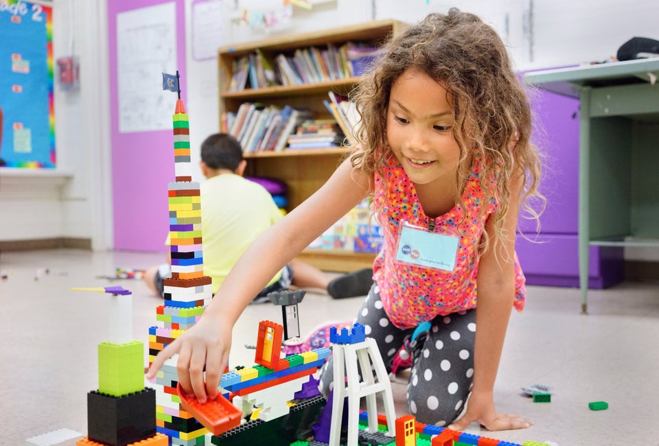 Legos become engineering tools at summer STEM camps for Boston kids. Photo courtesy of Play-Well-TEKnologies