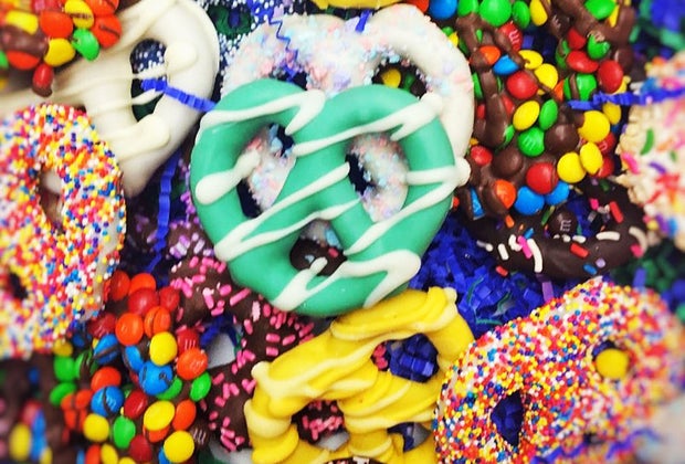 candies pretzels