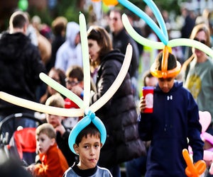 Find balloons, face painting, music, and more kid fun at the Pound Ridge Harvest Festival. Photo courtesy of the festival