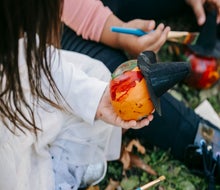 Keep sharp objects away from kids, while still getting gorgeous pumpkins, with these tips. Photo by Charles Parker via Canva.com