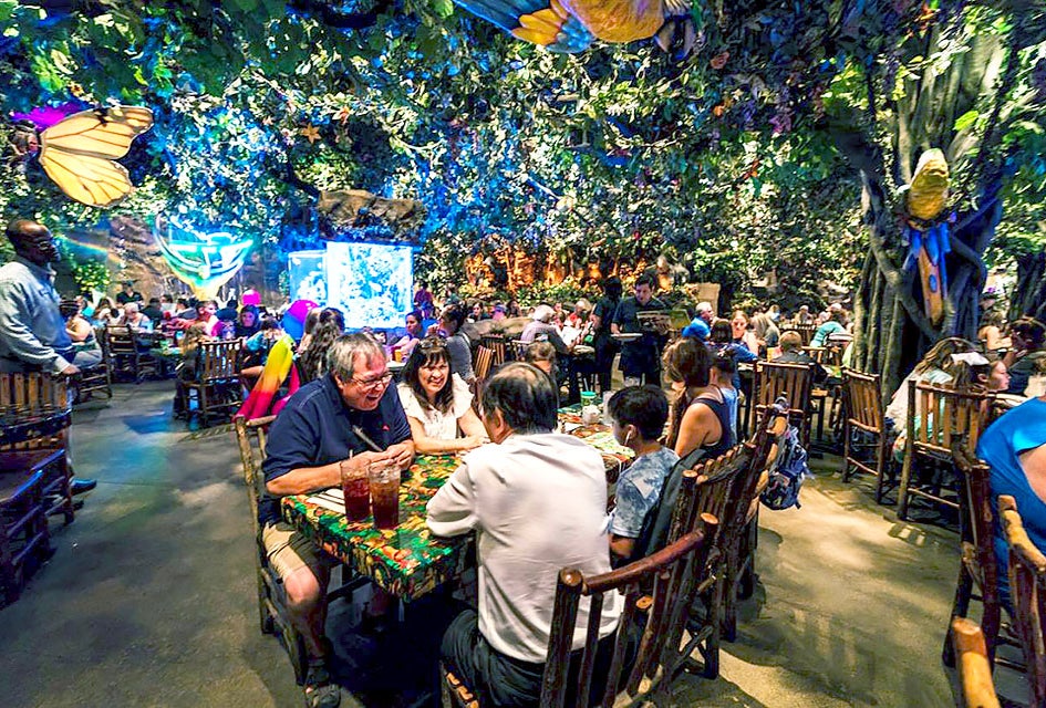 The Rainforest Cafe has two family-friendly restaurants in New Jersey. Photo courtesy of Rainforest Cafe