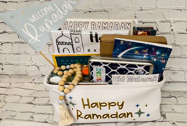 Fill a Ramadan basket with treats, activities, books, and more fun surprises.