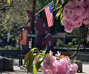 The Red Mill Museum Village boasts more than 200 years of history, featuring 12 buildings located on 10 acres, with exhibits and special events. Photo courtesy of the Red Mill