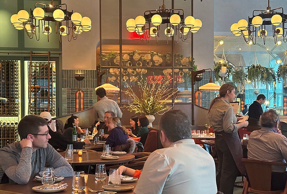 Zou Zou's has a chic vibe and serves a flavorful selection of Mediterranean-inspired fare. Photo by author