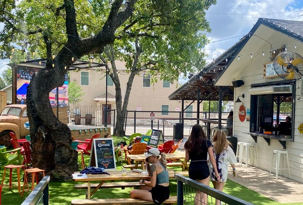 picture of Backporch Social, one of the best restaurants in Round Rock TX for families