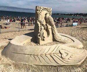 See amazing sculptures this July. Photo courtesy of the Revere Beach International Sand Sculpting Festival