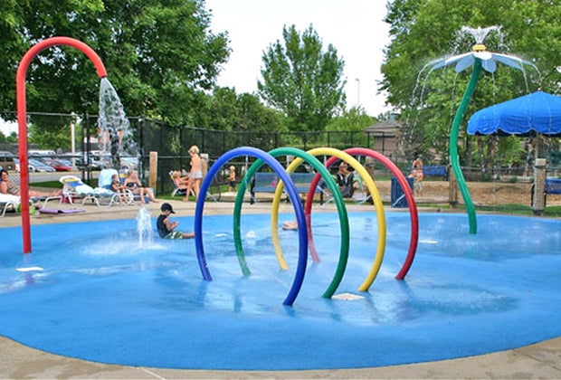 RiverPark splash pad in Sugar Land