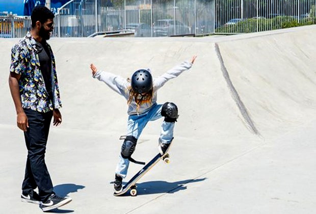 kid at one of the local skateparks in Culver City