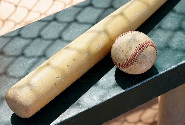 Image of bat and baseball - Batting Cages in Boston