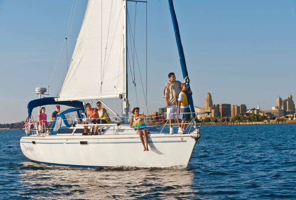 Water sports along Lake Erie draw families to this upstate city. Photo courtesy of Dylan Buyskes