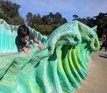 Climb iconic sculptures and structures at Koret Children's Quarter in Golden Gate Park. Photo by Mike Liu, via Flickr 2.0
