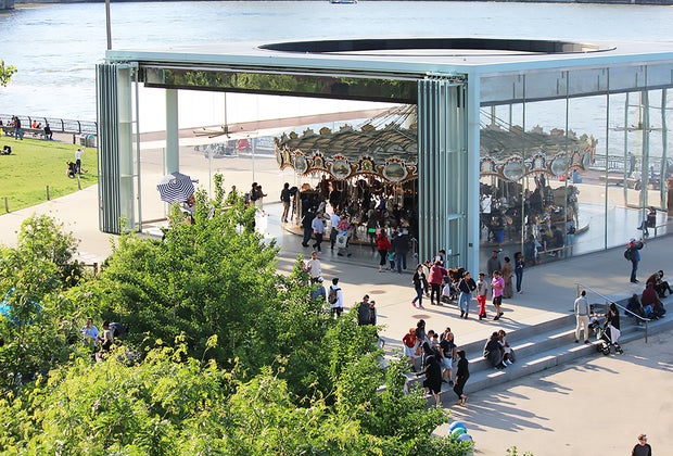 Go for a ride on Jane's Carousel in Brooklyn Bridge Park
