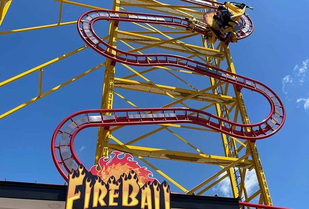 Amusement parks near NYC FireBall at Adventureland