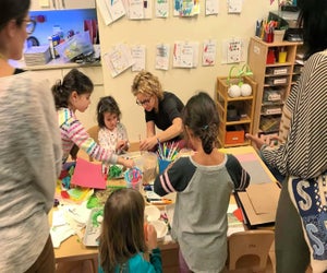 Enjoy an art-filled afternoon at the Smithsonian Early Enrichment Center. Photo courtesy of the center