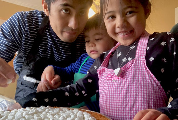 S'mores Pie for Pi Day.