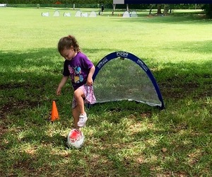 Super Soccer Stars NYC is rolling out in-person camps and classes with new social distancing guidelines.  Photo courtesy of Super Soccer Stars