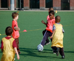 Soccer classes for kids help build teamwork. Photo courtesy of South End Soccer 