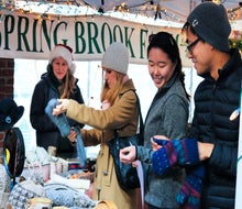 Shoppers hunt for interesting gifts at the SoWa Winter Festival. Photo courtesy of SoWa Boston