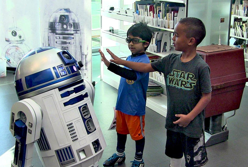 Star Wars fans from across the galaxy come to Star Wars Reads Day at the 95th St. Library in Naperville. Photo courtesy of the library