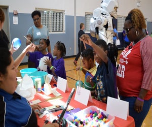 Explore the world of STEM at this STEM Community Day Festival./Photo courtesy of Carlos Aguilar and Brittani Broussard.