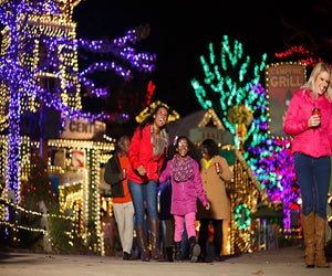 Walk through a holiday wonderland at Stone Mountain. Photo courtesy of Stone Mountain