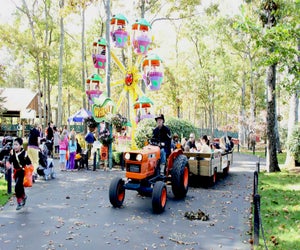 Enjoy rides, trick-or-treating, and more Halloween fun at Storybook Land. Photo courtesy of Storybook Land