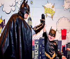 Turn your own home into one of the best indoor birthday party places ever by inviting a beloved character from Stupendous Events. Photo courtesy of the company