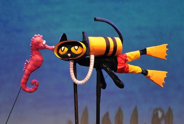 See wonderful live puppet performances, like Pete the Cat, at the Center for Puppetry Arts. Photo by Chris Hunt