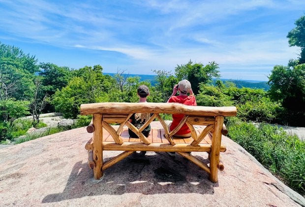 Hike or drive to gaze out at the view from Perkins Memorial Tower.