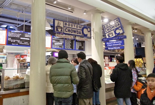 It's Boston, after all...try the chowda (and lobster roll)!