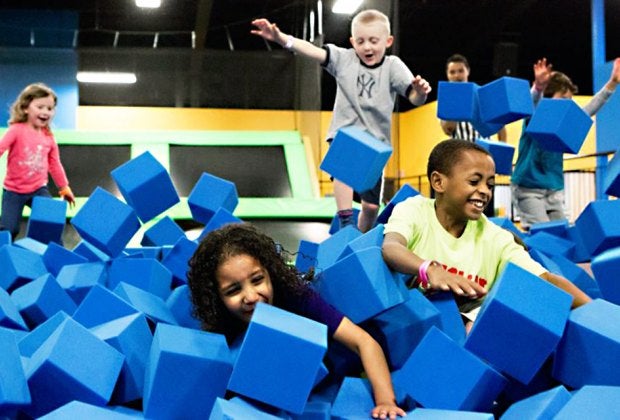 Bounce Trampoline Sports offers toddler time and open bounce sessions.