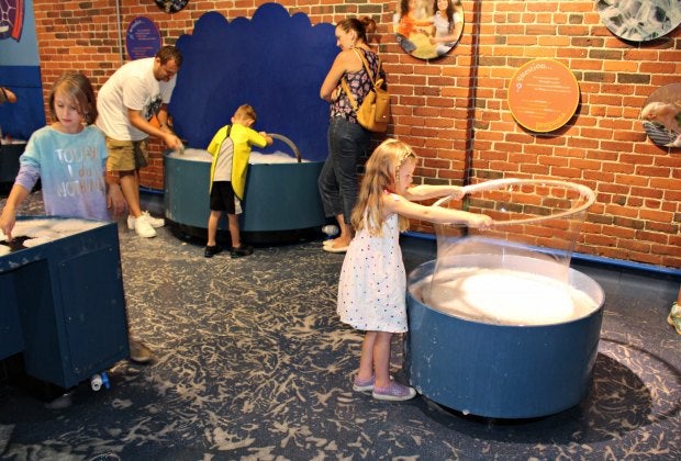 Just try to pull kids away from the bubbles in Science Playground .