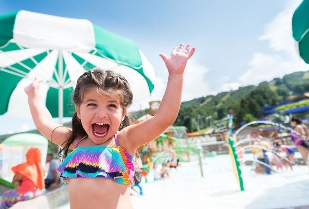 Camelbeach is a perfect place to keep cool with a toddler on a hot sunny day.