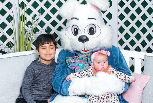 Get an Easter bunny photo at one of these family Easter brunches. Photo by Kelly Patino for Mommy Poppins