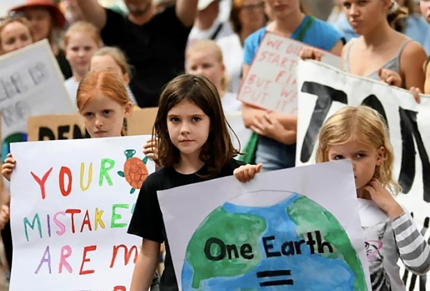 One way to battle the climate change anxiety in kids is to talk, research, and take action together.