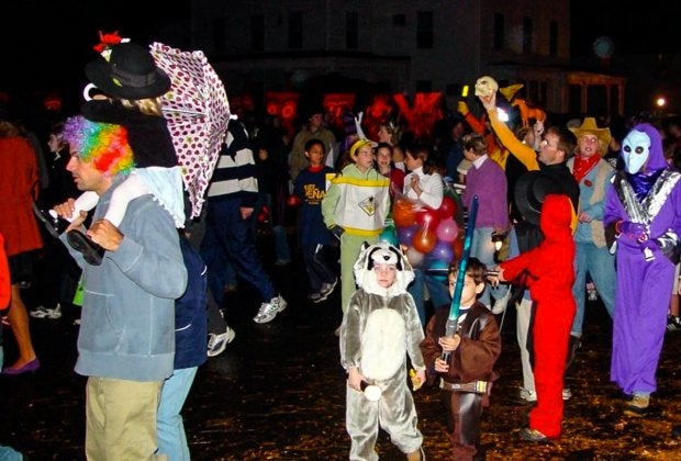 Head out to the best neighborhoods in Connecticut for trick-or-treating in 2025! Photo courtesy of Collinsvillehalloween.com