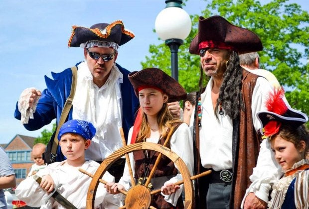 Set a course for fun things to do in with kids as June 2025 lands in Connecticut! Downtown Milford's Annual Pirate's Day. Photo courtesy of the event.
