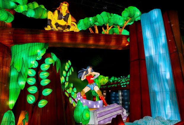 DC's legendary comic book characters come to life at Universe of Light at Gaylord Texas. Photo courtesy of Gaylord Resorts 