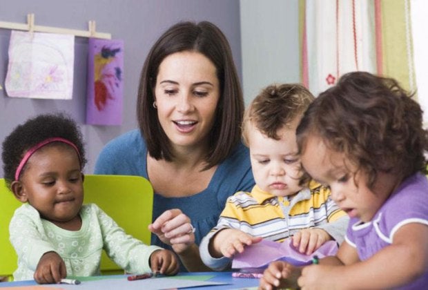 Teachers that are fully engaged in play make kids and parents happy. Photo via Bigstock