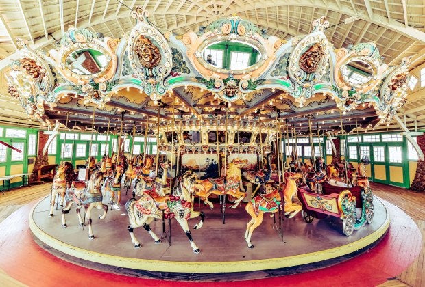 Glen Echo Park's Dentzel Carousel is listed on the National Register of Historic Places. Photo by David Stuck
