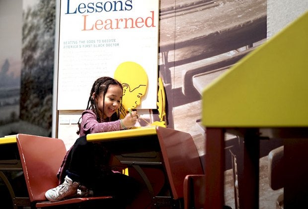 Immersive exhibits teach kids about historical movements at the DiMenna Children's History Museum.
