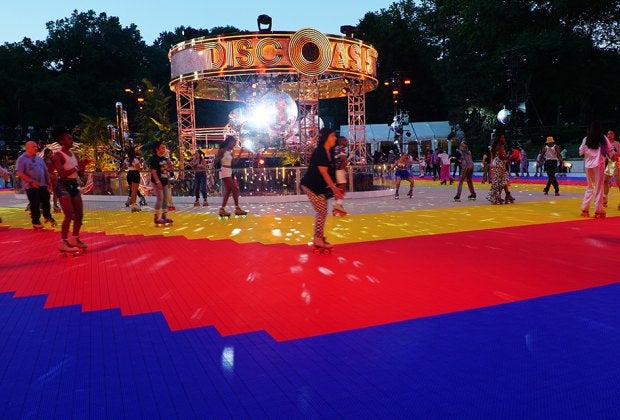 Glide to old-school beats at The DiscOasis in Central Park this summer.